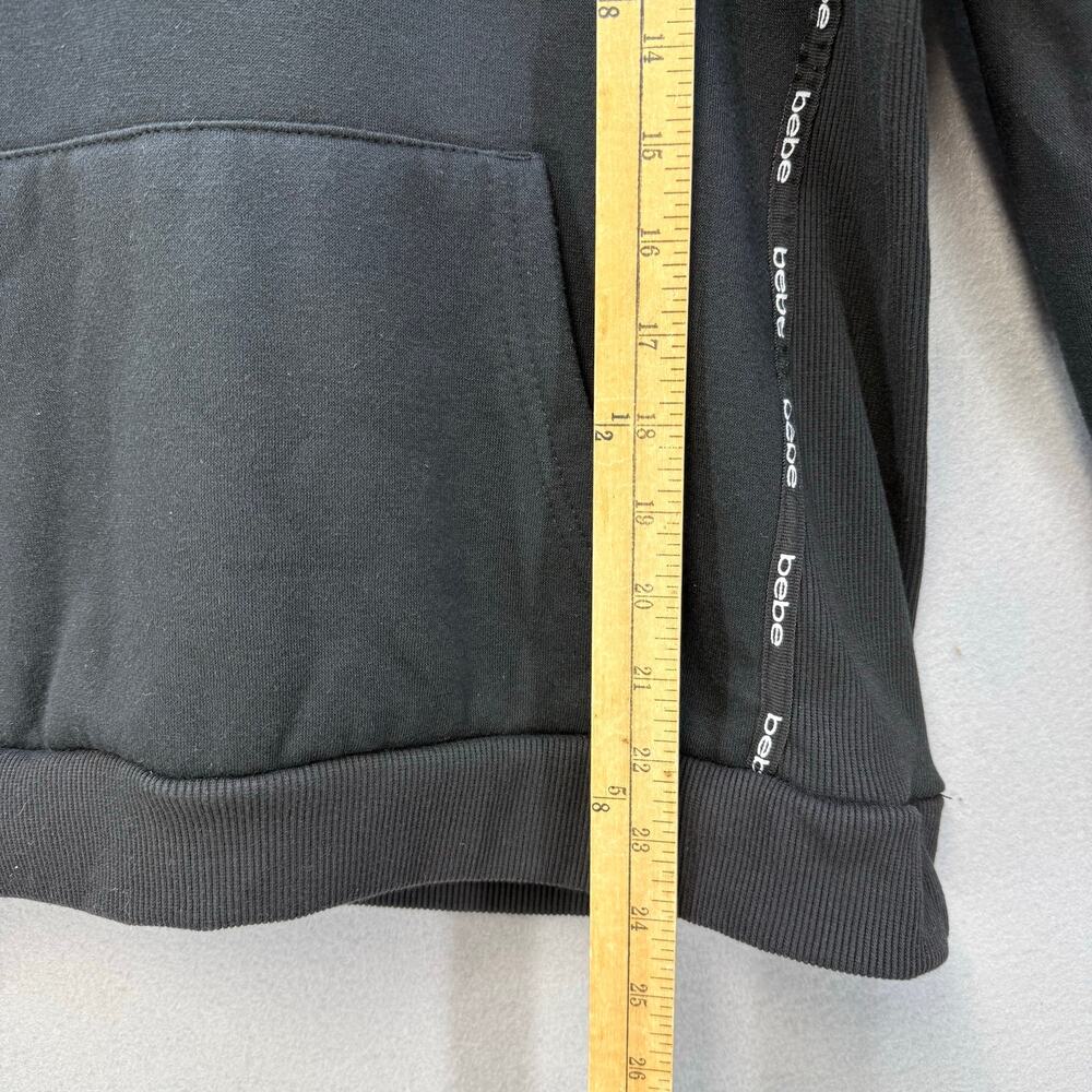 BeBe Sport Hoodie Women's L Black White Sweatshirt Athleisure - Picture 8 of 8